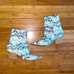 Animal print cowgirl boots